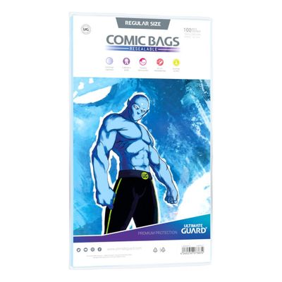 Comic Bags Ultimate Guard Regular size Resealable - 100 pack