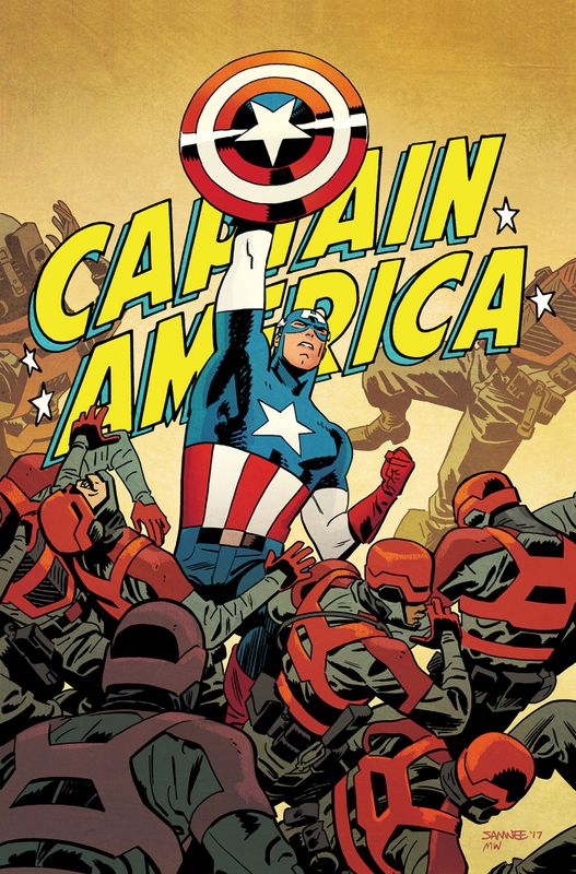 BLACK WIDOW , CAPTAIN AMERICA BY WAID , SAMNEE OMNIBUS CHRIS SAMNEE CAPTAIN AMERICA COVER [DM ONLY]