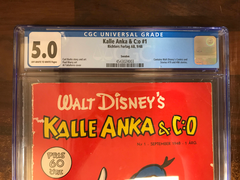 CGC 5,0 KALLE ANKA & C:O #1