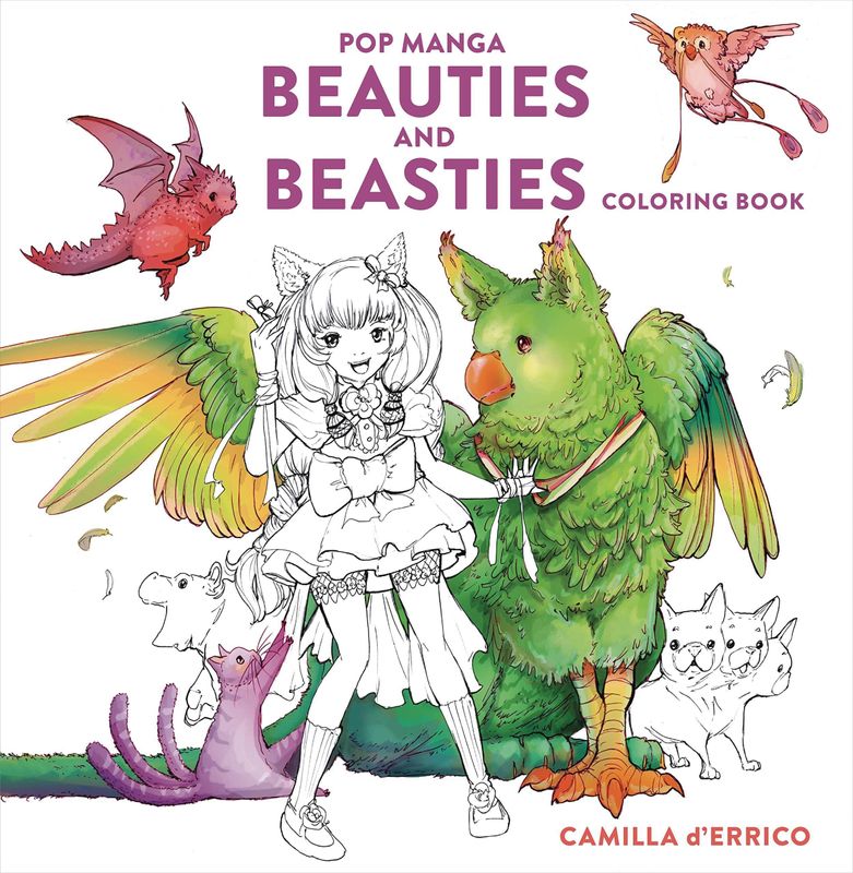 POP MANGA BEAUTIES & BEASTIES COLORING BOOK