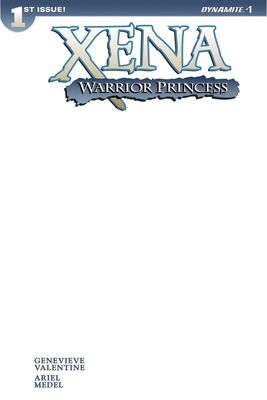 XENA WARRIOR PRINCESS #1 BLANK AUTHENTIX
