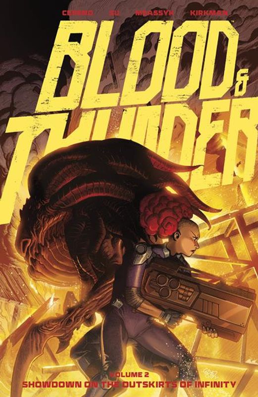 BLOOD & THUNDER TP VOL 02 SHOWDOWN ON THE OUTSKIRTS EJ SU & MSASSYK CVR 