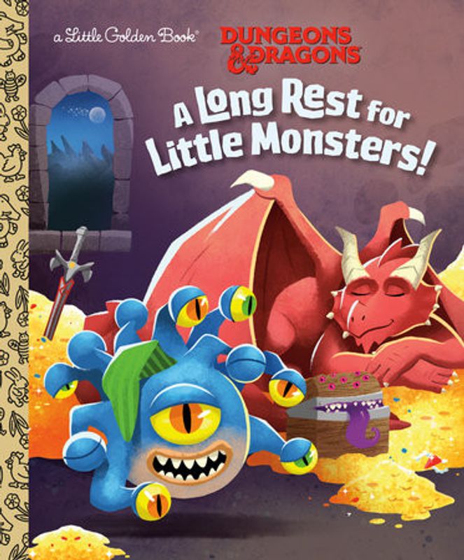 D&D A LONG REST FOR LITTLE MONSTERS LITTLE GOLDEN BOOK