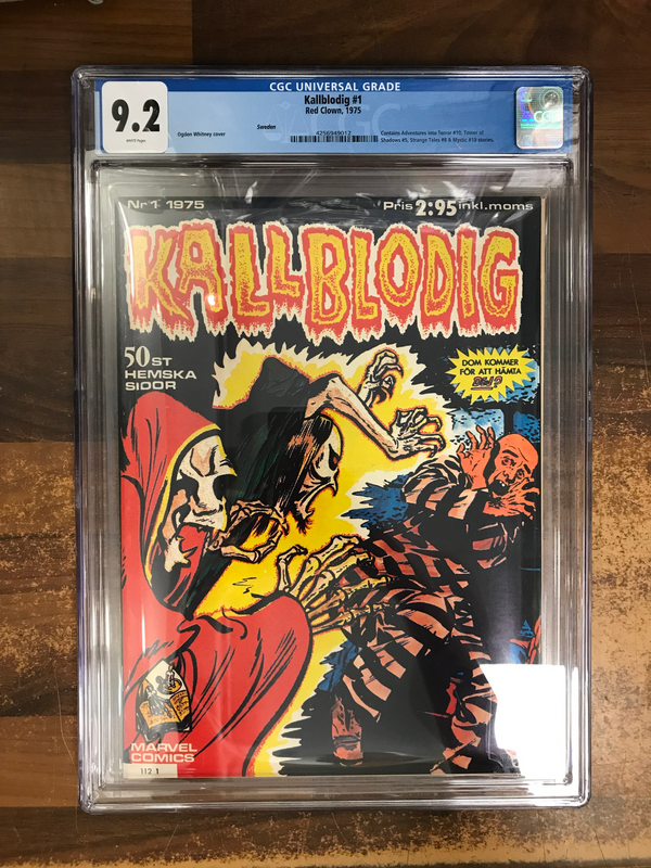 CGC 9,2 KALLBLODIG 1975 NR 1