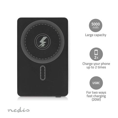 Nedis PBKWL20W025BK