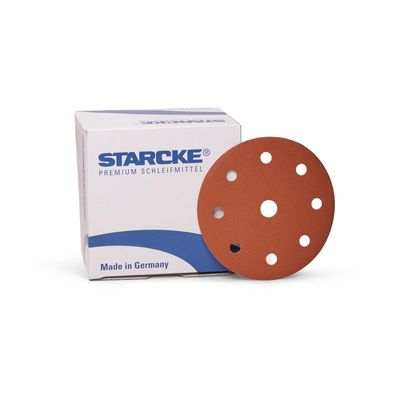 Sliprondell 125mm 9 hål 50/100-pack