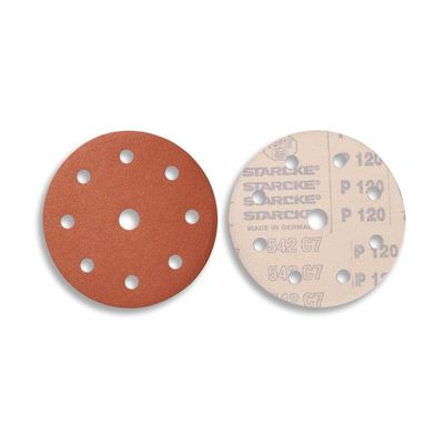 Sliprondell 125mm 9 hål 50/100-pack