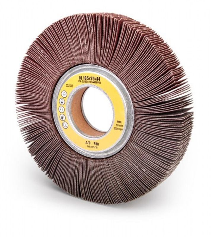 Lamellrondell 150mm x 25mm d25 P120