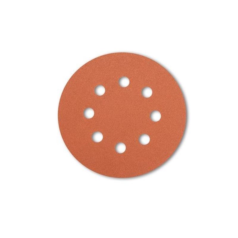 Sliprondell 125mm 8 hål 50/100-pack