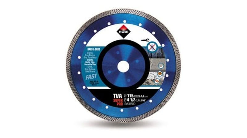 Rubi Diamantblad TVA Superpro 115x22,2mm turbo