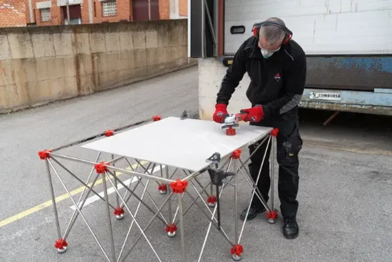 Hopfällbart bord RUBI 120x120cm