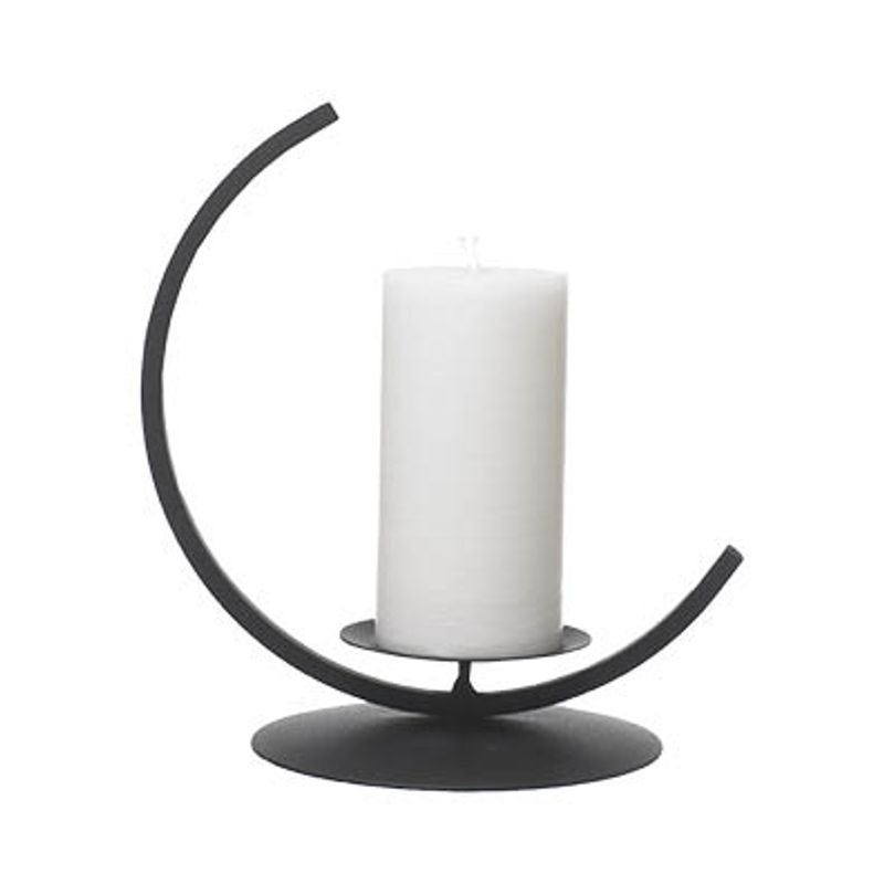 Ljusstake Moon SVART