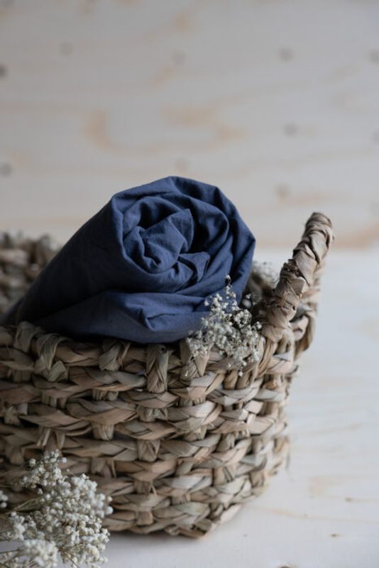 Lakan Crinkle EKO Midnight Blue