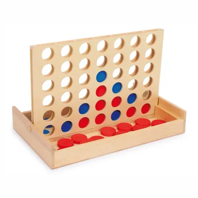 Fyra i rad-spel trä