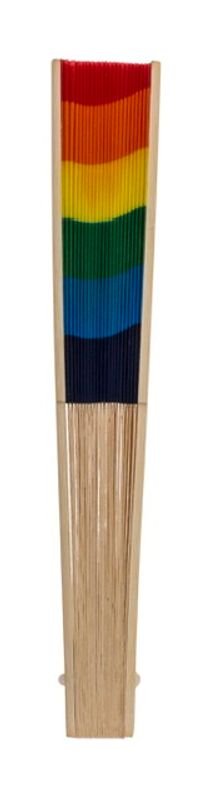 Solfjäder Bambu regnbåge