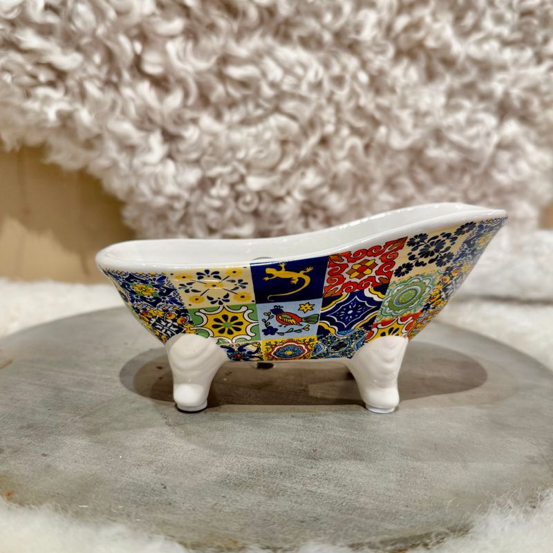 Tvålfat Badkar Mosaik BLANDADE FÄRGER