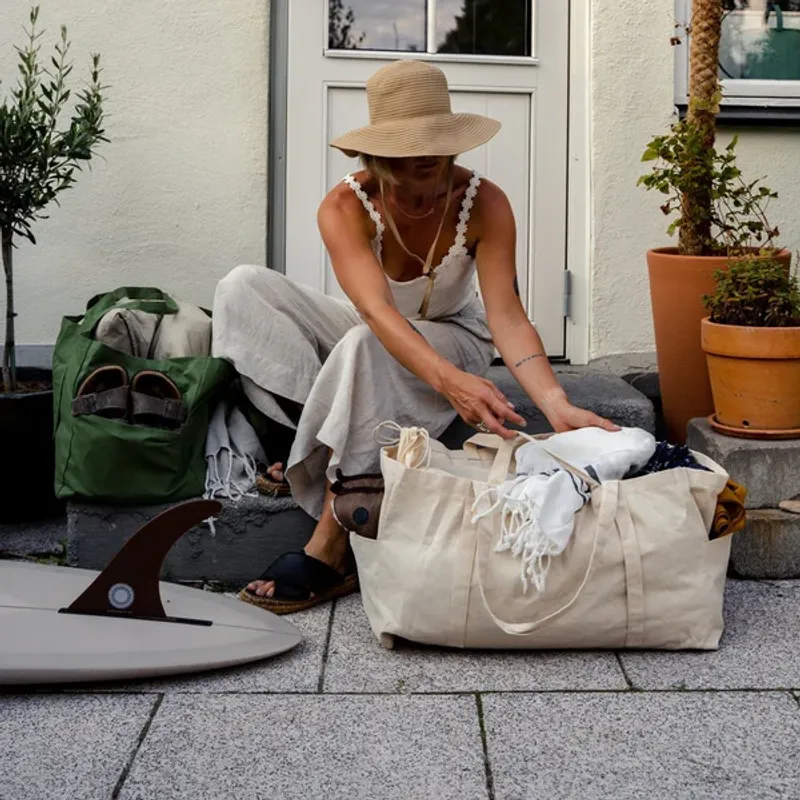 Ekologisk Tygkasse / Tote bag Stor - Natur