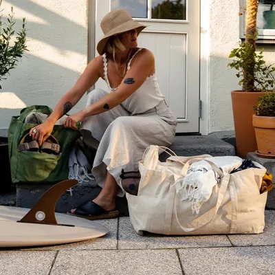 Ekologisk Tygkasse / Tote bag Stor - Natur