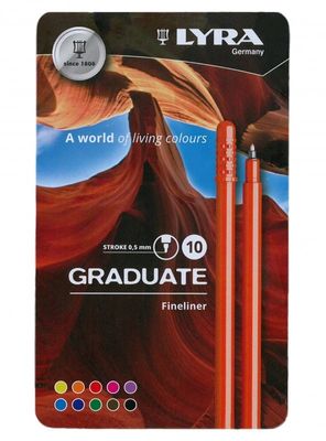 Lyra Graduate Fineliner 10 st