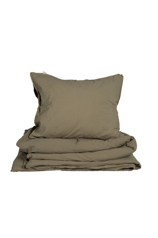 Påslakanset Crinkle EKO Sage