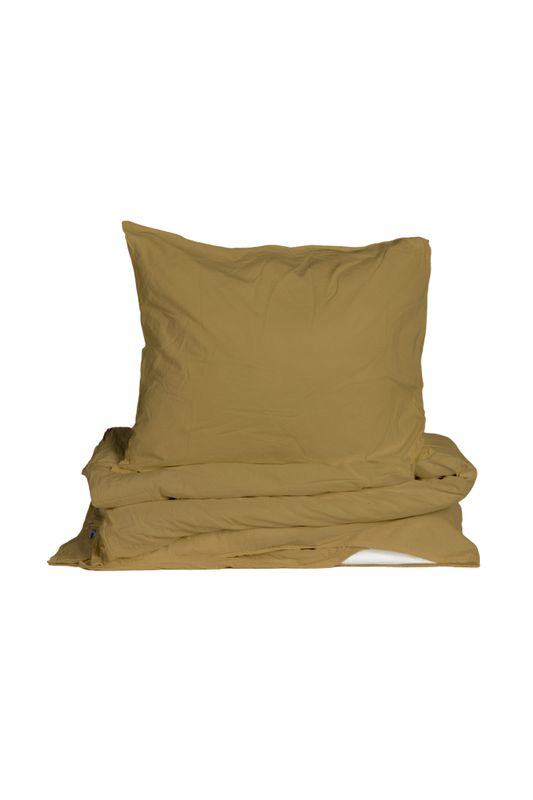 Påslakanset Crinkle EKO Mustard