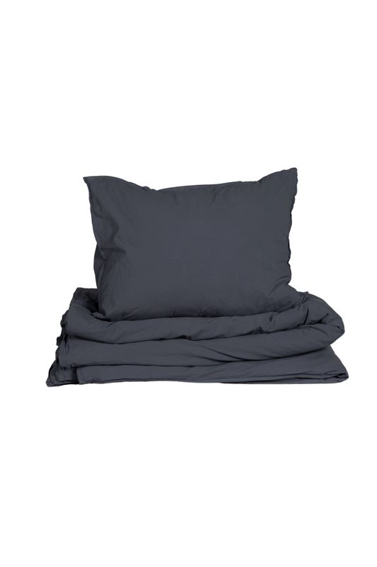 Påslakanset Crinkle EKO Midnight blue