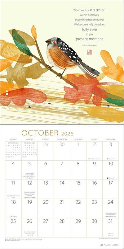 Väggkalender Thich Nhat Hanh