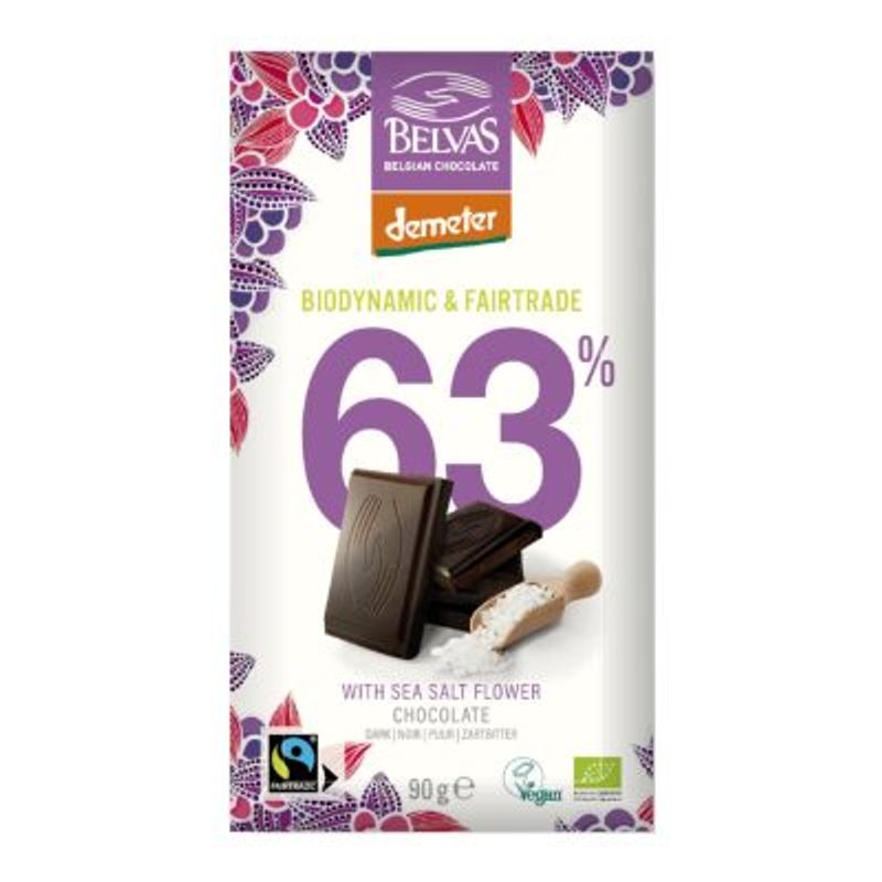 Choklad HAVSSALT 63% Demeter 90g