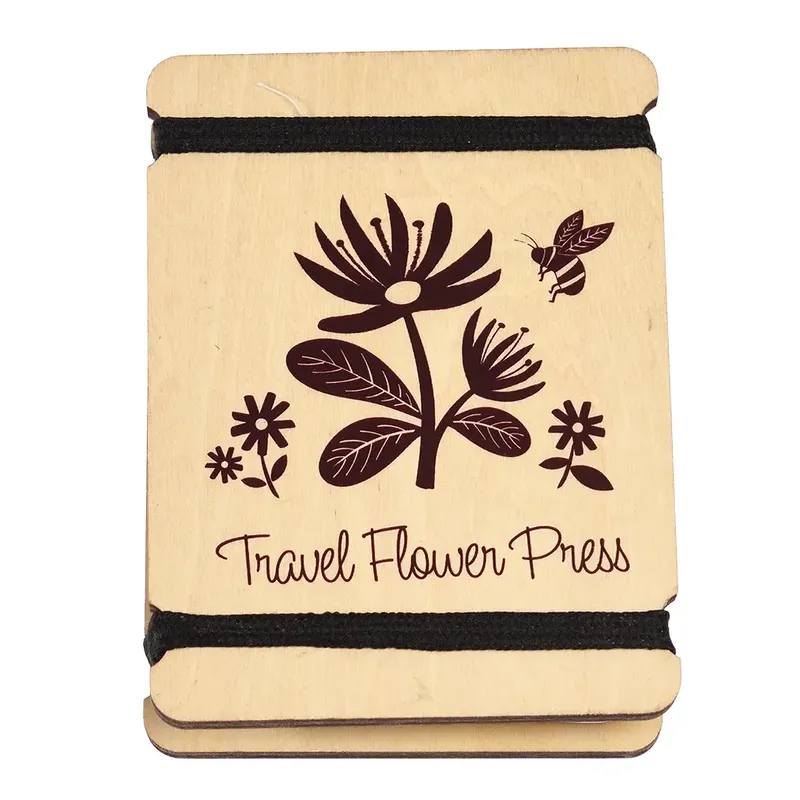 Blomsterpress i trä