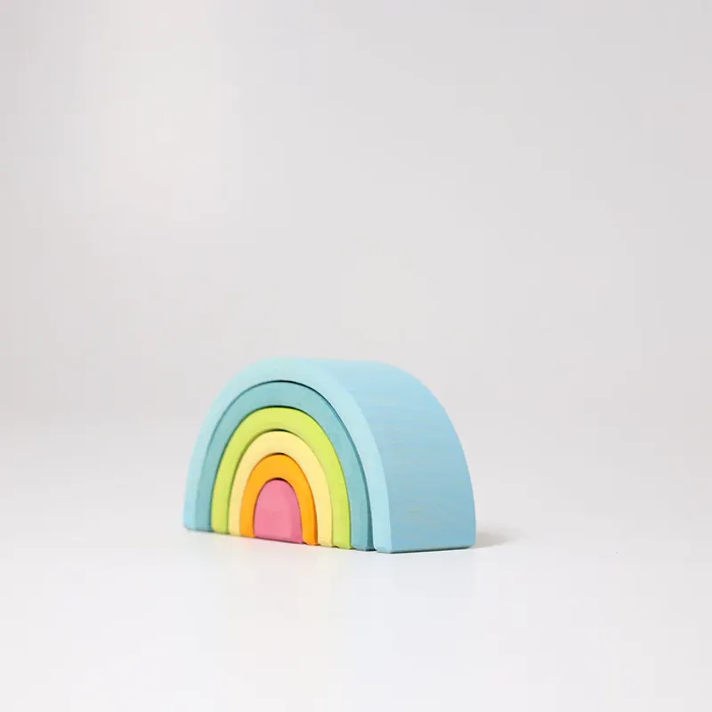 Regnbåge trä liten Pastell