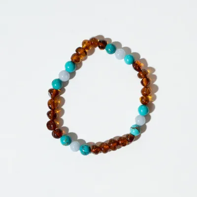 Bärnstensarmband OCEAN 18 cm