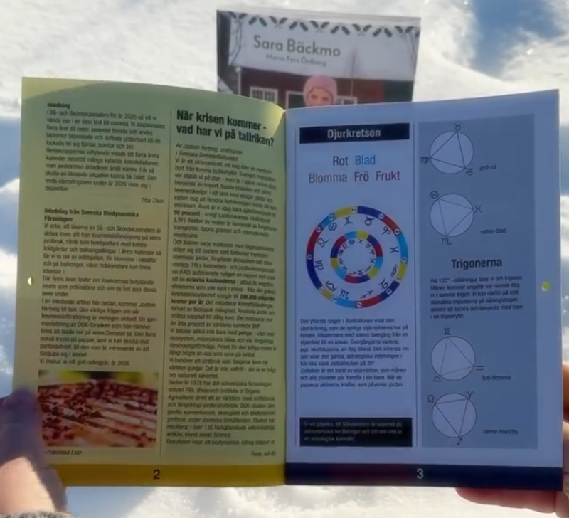 Så- och Skördekalender 2026  Maria Thun