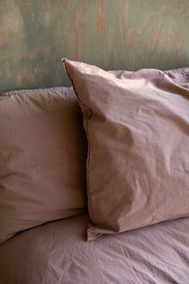 Påslakanset Crinkle EKO Rose Taupe 150x210 & 50x60cm