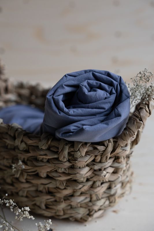 Lakan Crinkle EKO Dusty Blue