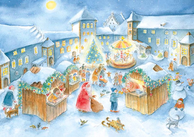 Adventskalender Stor julmarknad