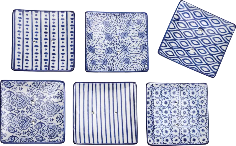 Tvålfat porslin blå