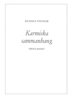 Karmiska sammanghang I (häfte)