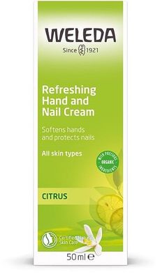 Citrus Refreshing Hand & Nail Cream 50 ml, Weleda