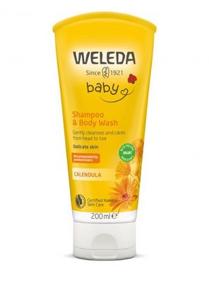 Baby Calendula Schampoo & Body Wash 200 ml, Weleda
