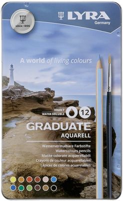 Lyra Graduate Aquarell 12 st