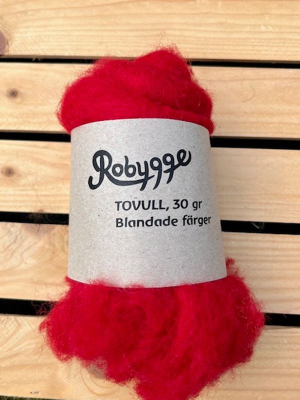 Tovull ROBYGGE 30 gr MÖRKRÖD