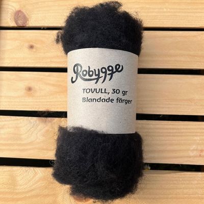 Tovull ROBYGGE 30 gr SVART