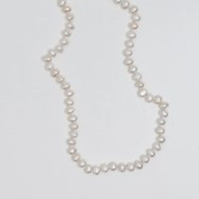 Sötvattenspärlor halsband Pearly White Vuxen