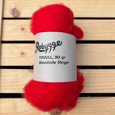 Tovull ROBYGGE 30 gr RÖD