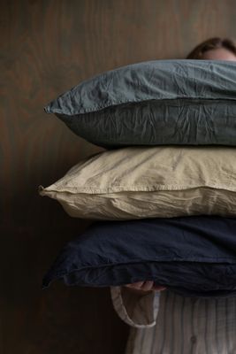 Påslakanset Crinkle EKO Solgul