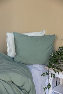 Örngott Crinkle EKO Mineral Green