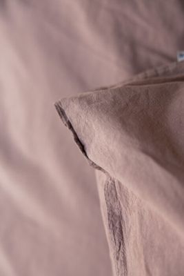 Påslakanset Crinkle EKO Rose Taupe 150x210 & 50x60cm