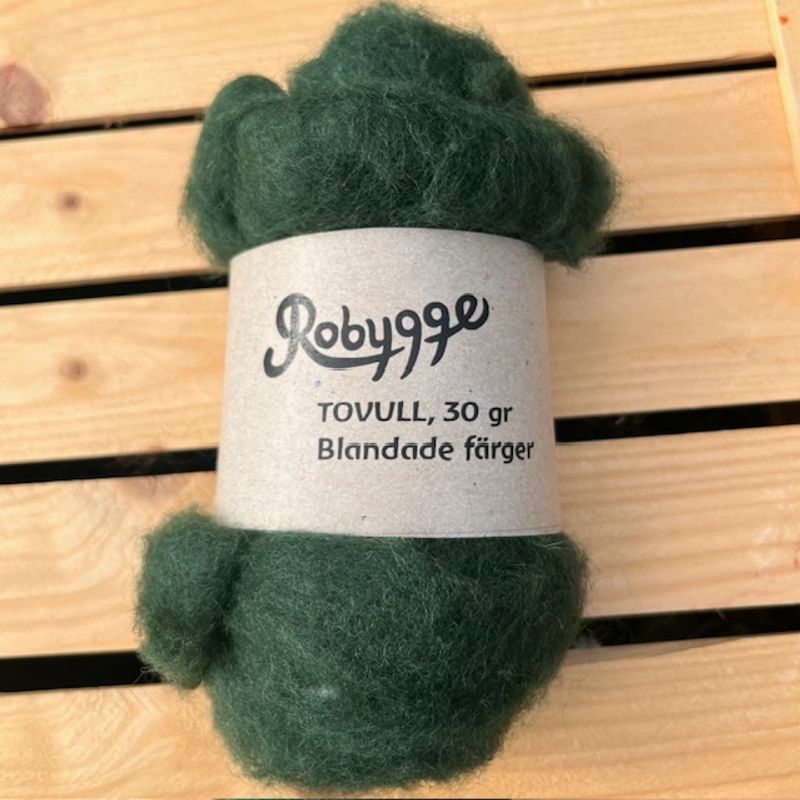 Tovull ROBYGGE 30 gr SKOGSGRÖN