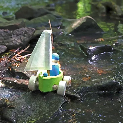 Segelbåtar med grimms vänner-4 pack