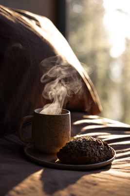 Påslakanset Crinkle EKO Espresso